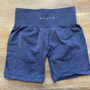 NVGTN Women's Heathered Blue Bike Shorts